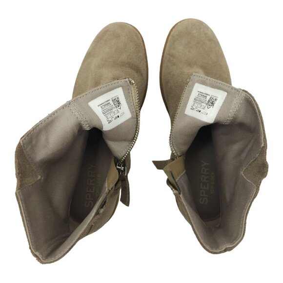 Sperry Side Zip Suede Ankle Boots Womens Size US 6.5 UK 4 EU 37 Taupe STS85464 - Picture 7 of 12